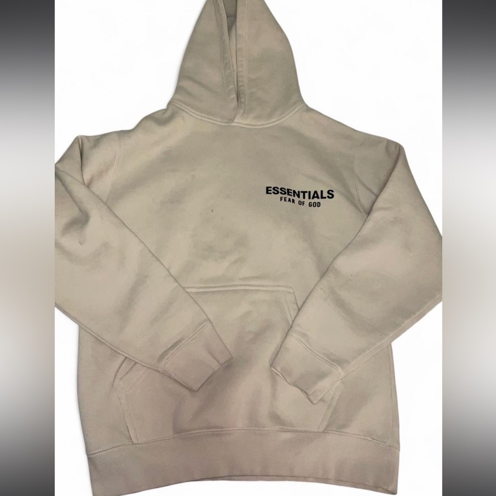 Men's Cream Pullover Hoodie
